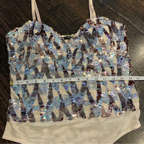 Zara | Sequin sparkly bodysuit - Picture 8 of 13